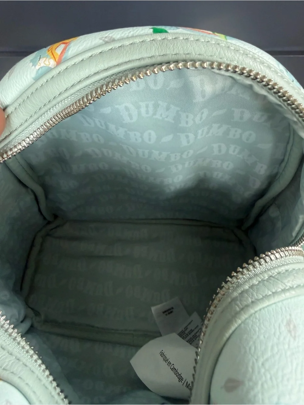 Loungefly Disney Parks; Dumbo Light Blue  Pattern Mini Backpack
